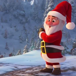 Santa dabbing