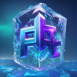 Fortnite logo holographic pro streammer crystal glass 4k ultra