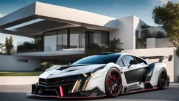 Mustang MANSORY Fused with Lamborghini Veneno, Super Detailed, desktop wallpaper, 4K