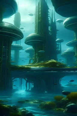 Podwodne miasto przyszłości na obcej planecie
