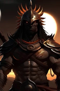 Dark based warrior of the sun (realistic)