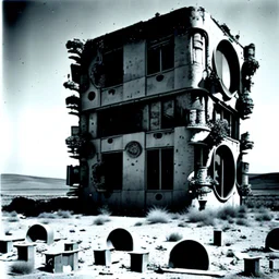 Foto di un wasteland, macabro, Max Ernst vision