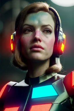 Ultra Realistic retro sci-fi scene, portrait, brunette woman, Ava garner face, perfect iris, glow eyes, makeup. Aliens background, Retro sci-fi style, helmet, tight latex coat, fog, rain, soft color, highly detailed, unreal engine 5, ray tracing, RTX, lumen lighting, ultra detail, volumetric lighting, 3d, finely drawn, high definition, high resolution.