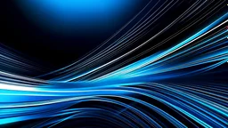Blue abstract fast moving lines vector background illustration