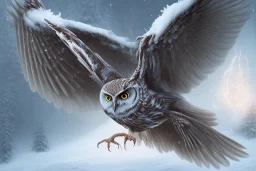 snow winged OWL