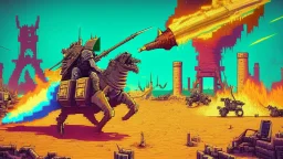 Joust video game meets nuclear war