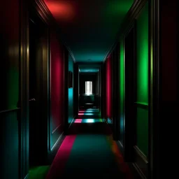 dark vivid hallway