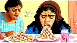 fatima upset about her waffle fies