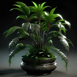 Realistic fantasy C02 plant