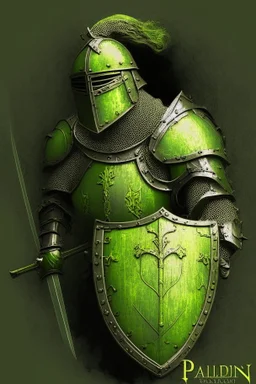 paladin holy light olive green dark medieval