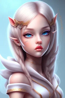 Girl, cute, beautiful, elf ears, frosting