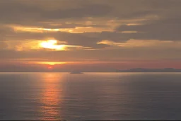 sunset over the sea by Roger Deakins