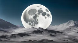 bir seyehat acentası için resmi çekilmiş futuristik bir ay görseli
