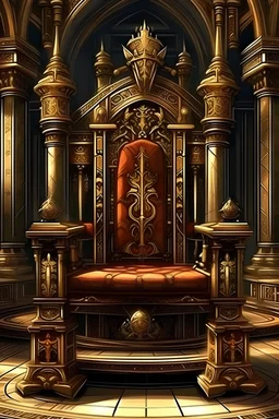 царский трон рисунок
