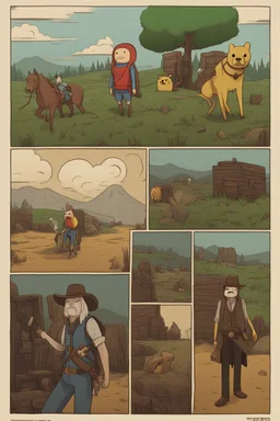 Adventure time but it’s Hyper Realistic and in the style of RDR2