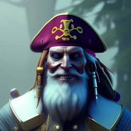 Pirate, unreal engine 5, octane render, ultra realistic, 3d, cinematic, cinema 4d, face focus, 3d render, cinematic lighting