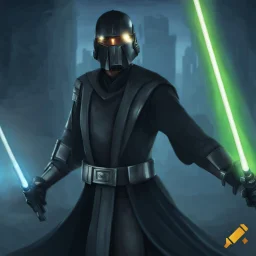 star wars bald male corellian jedi pilot wearing black and gunmetal grey old republic armored robes with gold trim, alone, battle-ready Jedi Master defending a ruined ancient city surrounded by golden light, centered head and shoulders portrait, hyperdetailed, dynamic lighting, hyperdetailed background, 8k resolution, volumetric lighting, light skin, fully symmetric details