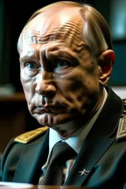 the look on putins face when realizes he has lost the war