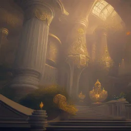 The magic king standing in his palace, mysterious, soft lighting, unreal engine 5 volumetric lighting, intricate details, realistic style, 8k resolution