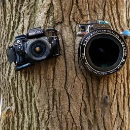 Camera made with tree