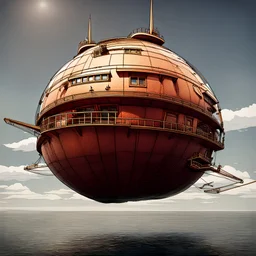 A ship that is totally spherical.