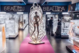 the sculpture is unusual in the form of light