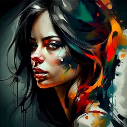 woman. Abstrac.
