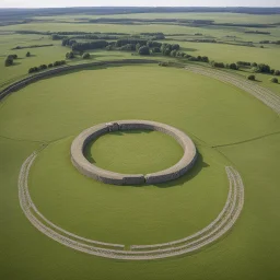 Close similarities have been noted between Stonehenge and Pömmelte circular enclosure in central Germany, which was built by Bell Beaker people around 2300 BC.[127] [121] Large timber circles in Britain such as Woodhenge, near to Stonehenge, have similarly been dated to the early Beaker period or just before the Beaker period.[182][183] Some researchers have suggested that Woodhenge may have been a monumental roofed building, though it is usually thought to have been an open-air structure.[184][