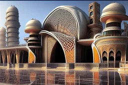 Worlds best building design for a an railway station. Unique and brilliant architectural design similar to Taj mahal.