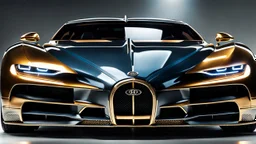 Rear View A stunningly realistic (((bugatti bentley x mansory))), intricate detail and perfection in every surface, glimmering metal and luxurious contours, a (perfect model) for a desktop wallpaper fit for high resolution screens, evoking a sense of futuristic elegance in a (4K cinematic atmosphere).