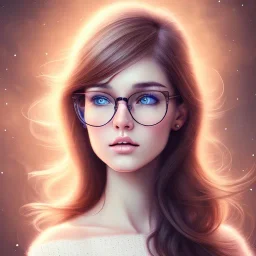 Thirty something mother of five, drawing on a sketchpad, glasses, brown hair, hazel eyes, Beautiful, cute, intricate, highly detailed, 8k, HDR, dynamic lighting, professional quality, post edit