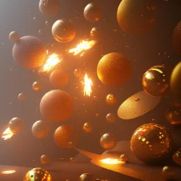 visual illusion ,cinema4d, 3d render, creative, complex, shining, much light, rauch, feuer