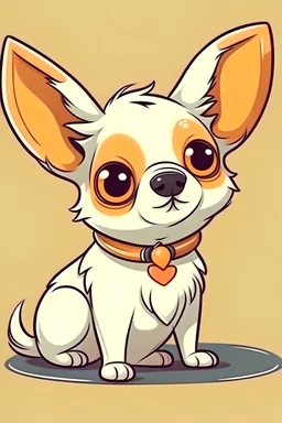 sweet illustration of a pet, in a cartoon style