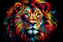 cover book art of lion wih stuning rich color
