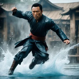Donnie Yen as Kiu Fung made of liquid: he fights and jump like a demi god