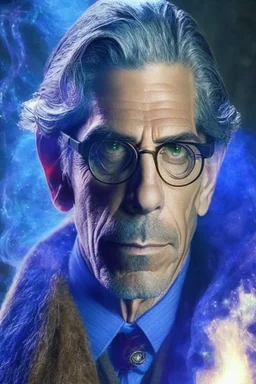 Detective John Munch as magic wizard like Gandalf