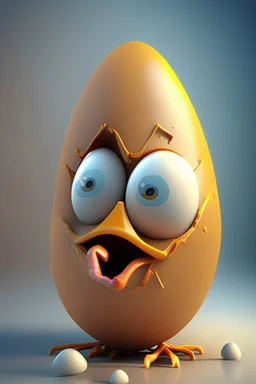 3d egg character