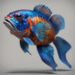 Mandarin Fish, 3d, Realistic, Detailing