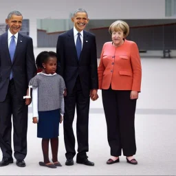 children of obama and angela merkel