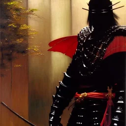 portrait of 'Dakuan-Ninja Scroll',ancient japanese armor, painting by gaston bussiere, greg rutkowski, yoji shinkawa, yoshitaka amano, tsutomu nihei, donato giancola, tim hildebrandt, oil on canvas, cinematic composition, extreme detail,fit full head inside picture,16k