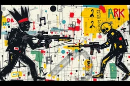 this isnt a game this is financial warfare style of basquiat x pollock