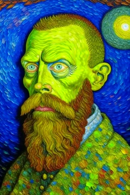 Omni-man painted by Van Gogh