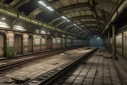 underground western train station abandon