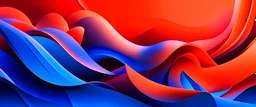 wallpaper with abstract shapes and designs inspired by modern macOS aesthetics. The composition includes smooth gradients, fluid curves, and soft shadows, exuding a contemporary and sophisticated vibe