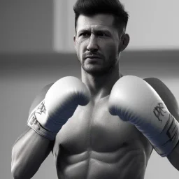 Man boxing full body detail, unreal 5, octane render,cinema4d, dynamic lighting, 8k, redshift render, highly, hyperrealism ultra detailed, hyper realistic.