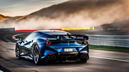 Ferrari F8 Modern Design , REAR view, perfect model, perfect details, perfect everything,desktop wallpaper, 4K, Cinematic