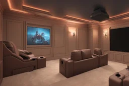 a dedicated home cinema room