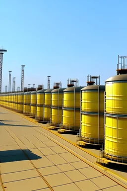 edible oil storage yard