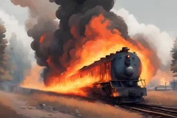 Train in fire 2d
