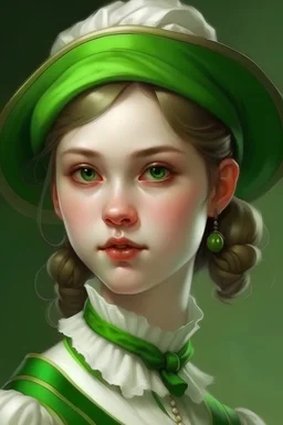 gadis sudorogo yang cantik kulit putih hidung mancung baju hijau